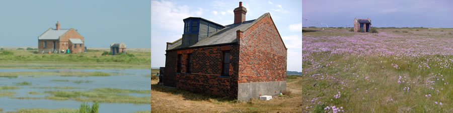 The Watchouse and outside loo at Blakeney Point