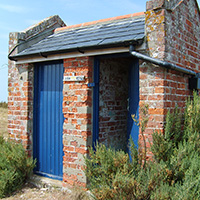 Loo with a View at the The Blakeney Point Watch House